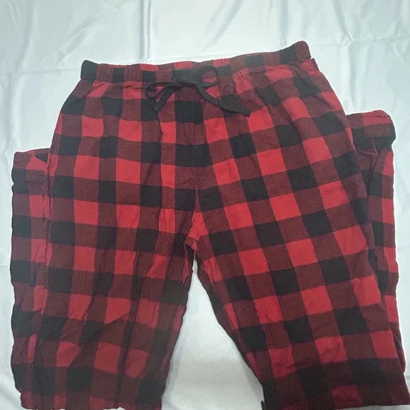 Target Wondershop men's Christmas red buffalo plaid pajamas pjs set size medium - Picture 7 of 10
